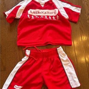 Little Kickers Red and White Soccer Set